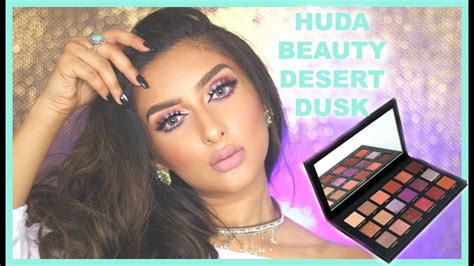 Huda Beauty Desert Dusk Eyeshadow Full Face Tutorial Ome Youtube