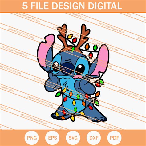 Stitch Christmas Light Svg Stitch Svg Christmas Light Svg Inspire