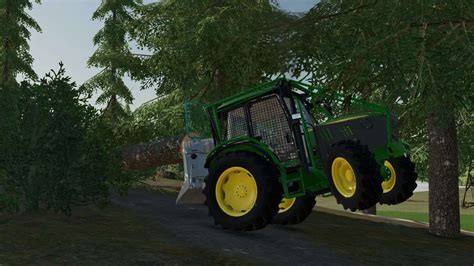 John Deere 5R Bosbouw V1 0 0 1 FS25 Mod FS22 Mod