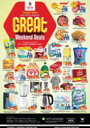 Nesto Great Weekend Deals In Bahrain Till Th October