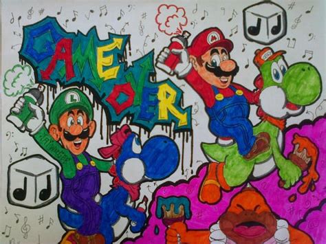 Super Mario Bros Graffiti By Waldenbjaywiigee93 On Deviantart