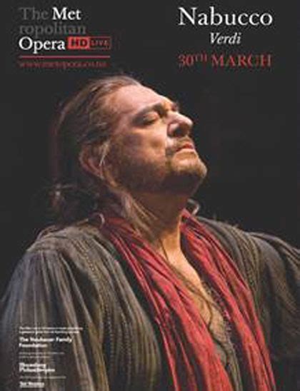 Poster The Metropolitan Opera Di New York Nabucco