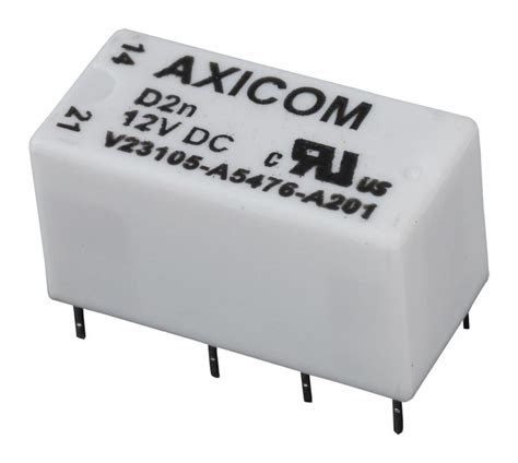 V A A Axicom Te Connectivity Signal Relay Vdc Dpdt