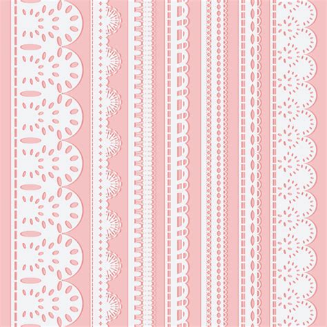 White Lace Border Vector