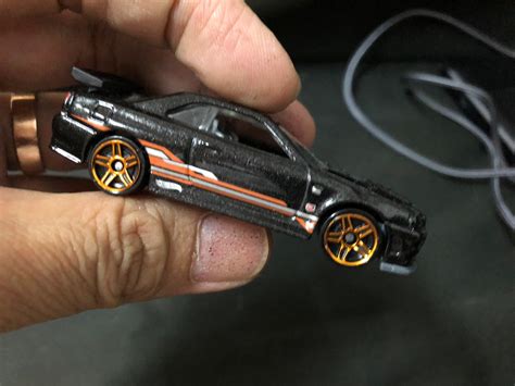 Hot Wheels R With Black Plastic Spoiler Hobbies Toys Toys Games On Carousell