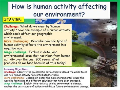 Geography Human Effects On Environment Teaching Resources