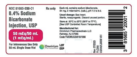 Sodium Bicarbonate: Package Insert - Drugs.com