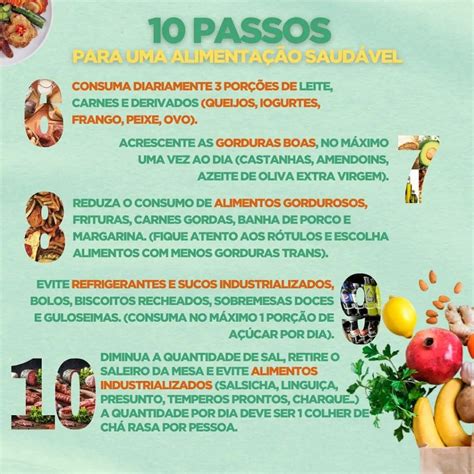 DIA MUNDIAL DA ALIMENTAÇÃO 10 PASSOS PARA UMA ALIMENTAÇÃO SAUDÁVEL