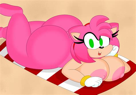 Rule 34 1girls 3barts Amy Rose Anthro Ass Beach Big Ass Big Breasts Breasts Bubble Butt Busty