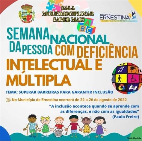 Semana Nacional Da Pessoa Defici Ncia Intelectual E M Ltipla No