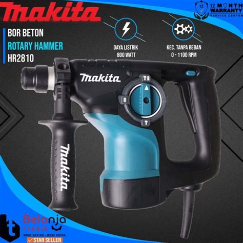 Makita Mesin Bor Beton HR 2810 800 Watt Rotary Hammer HR2810 Lazada