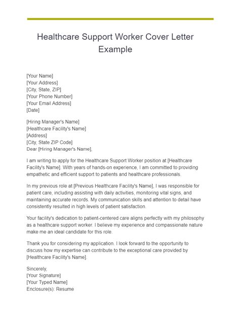 20 Healthcare Cover Letter Examples How To Write Tips Examples