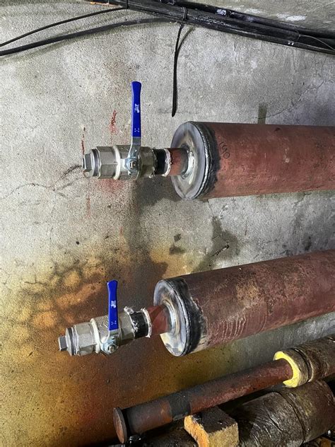 Pipework Freezing Welding Two Hot Taps Idwe Pipe Freezing