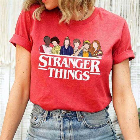 Stranger Things Characters Inspired Crewneck T Shirt