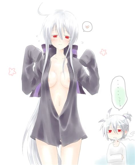 Rule 34 Blush Cigarette Dell Honne Fanloid Grey Hair Heart Honne Dell Red Eyes Suna Itoguchi