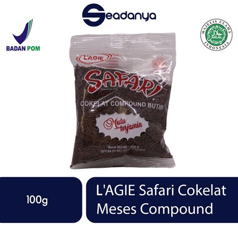 Lagie Safari Meses Cokelat Compound Chocolate 100g Halal Mui And Bpom