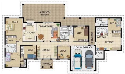 Plano De Casa Grande Moderna