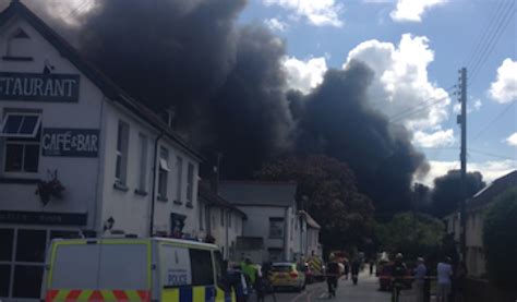 Dozens Of Firefighters Tackle Huge Blaze The Exeter Daily