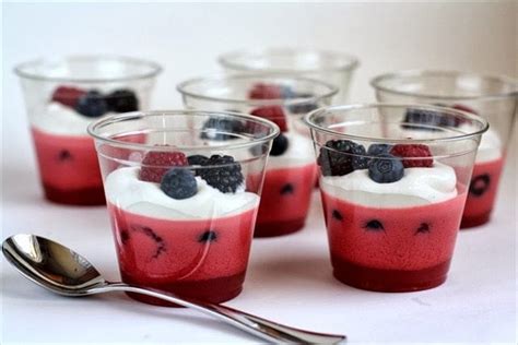 Berry Jello Parfaits Butter With A Side Of Bread