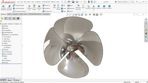 Solidworks Tutorial Propeller Youtube