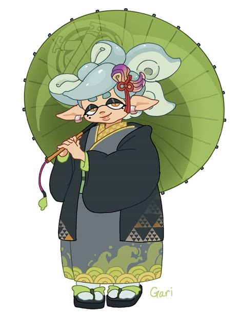 Kimono Marie Fanart Splatoon Animated Cartoons Splatoon 2 Art