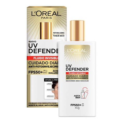 Crema Facial L Oreal Paris Dermo Expertise UV Defender Fluido Invisible