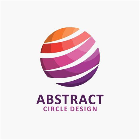 Abstract circle logo design 9694539 Vector Art at Vecteezy