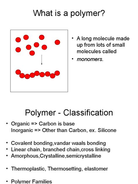 Basics Of Polymer Pdf Polymers Polyethylene