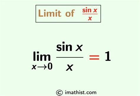 Limit X→0 Sinxx Formula Proof Lim X→0 Sinxx 1 Proof Imath