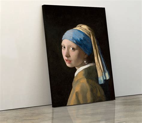Johannes Vermeers Girl With A Pearl Earring Ca 1665 Famous Painting