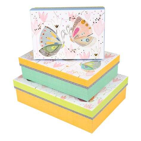 Kartonagen Set Mariposa Kartonagen Geschenke Verpacken Papeterie