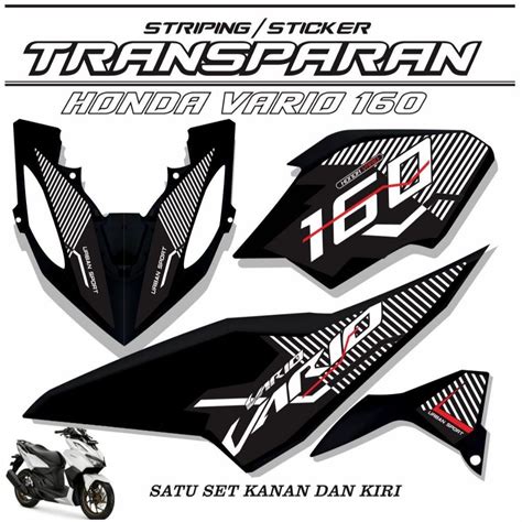 Jual STIKER MOTOR STRIPING TRANSFARAN VARIO 160 STICKER VARIASI