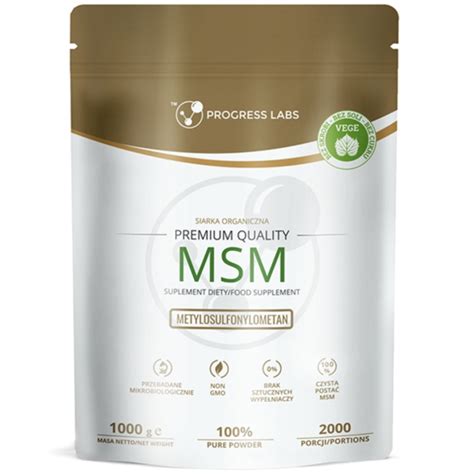 Progress Labs MSM Siarka Organiczna 1kg Opinie Cena Mybionic Pl