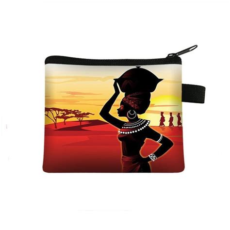 Косметичка Африка міні, жовто-червоний фон, розмір 13,5х11см Cosmo Shop ...