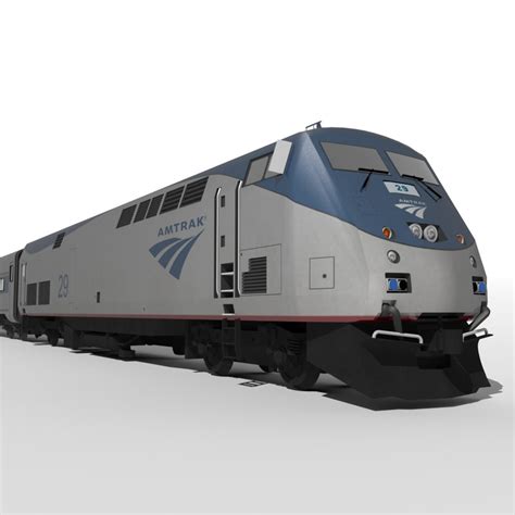 3d Model Ge Genesis P42dc Amtrak Train