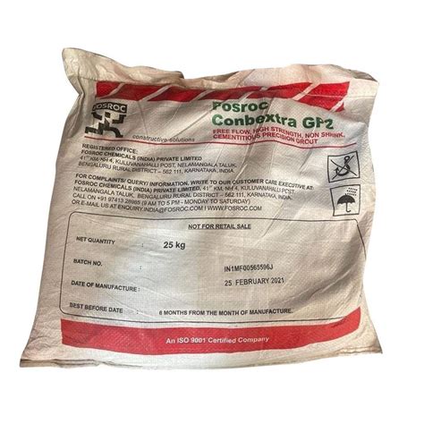 Cementitious Waterproofing Kg Fosroc Conbextra Gp Powder At Rs