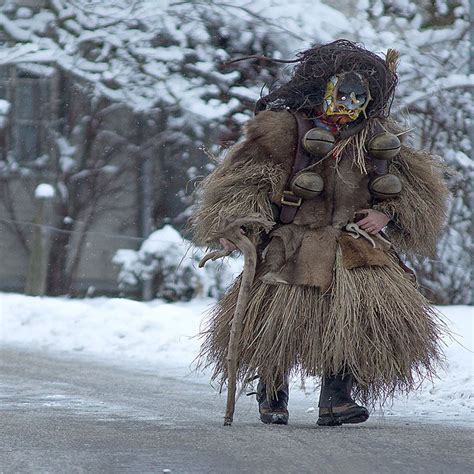 Stunning images of pagan costumes worn at winter celebrations around ...