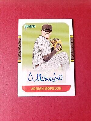 2021 Donruss Baseball Adrian Morejon Retro 1987 87S AD Rookie Auto EBay