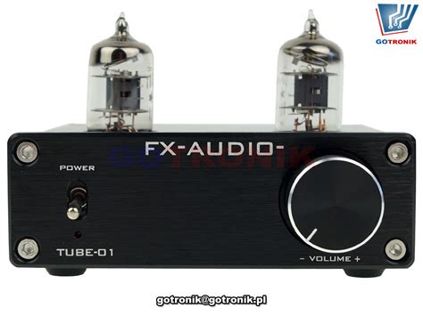 Przedwzmacniacz lampowy FX-AUDIO TUBE-01 HIFI czarny