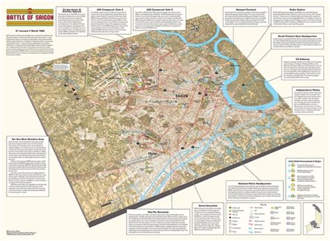 The Tet Offensive Map (unfolded)