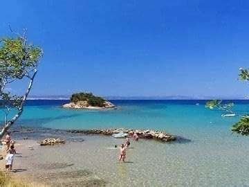 Croatia map of Rab island with beaches | Krk, Pag & Cres islands