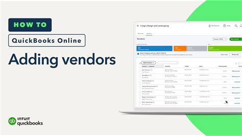 How To Add Your Vendors To QuickBooks Online YouTube