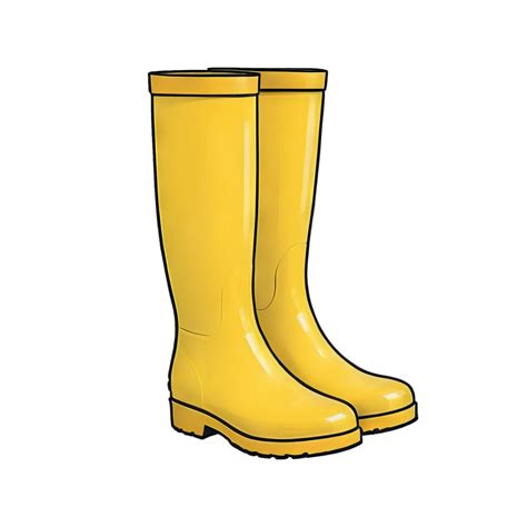 AI generated Rain Boots Hand Drawn Cartoon Style Illustration 42053101 PNG