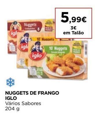 Promoção Nuggets de frango iglo em El Corte Inglés