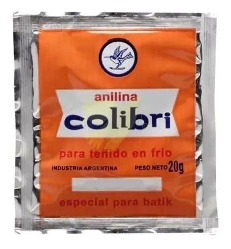 Anilina Colibri Para Teñido En Frio X 20 G Todos Los Colores MercadoLibre