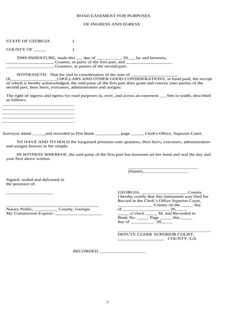 Ga Easement Complete With Ease AirSlate SignNow