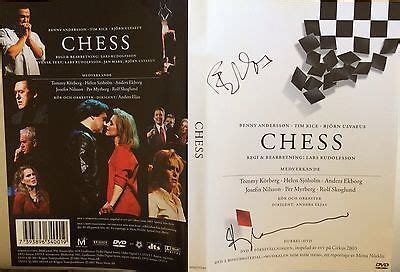 Chess Musical DVD Cover Signed By Bjorn Ulveaus & Benny Andersson ABBA ...