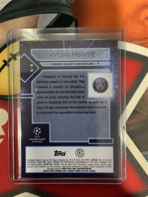 Topps Chrome Uefa Club Kylian Mbappe Specimen Sp Insert S