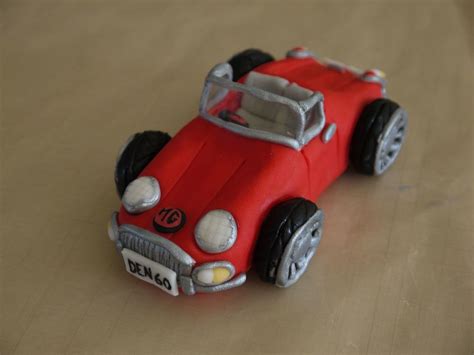 Fondant Mg Sports Car Cake Topper