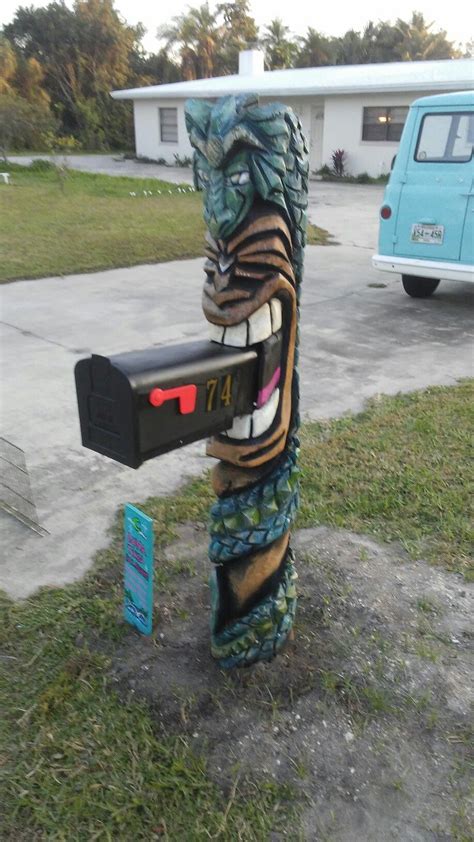 Pin By John Wikoff Iii On Tiki Mailbox By Luna Tikis Tiki Tiki Room